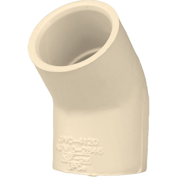 Charlotte Pipe And Foundry 3/4 In. Slip x Slip 45 Deg. CPVC Elbow 1/8 Bend CTS 02309 0800HA - main